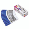 Dry Erase Markers, Pocket Style, Blue, Bullet Tip, Pack of 12