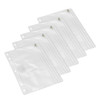 2-Pocket Pencil Pouch, Clear, 10" x 7", Pack of 5