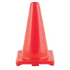 Hi-Visibility Flexible Vinyl Cone, Weighted, 12", Orange