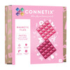 Magnetic Tiles Pastel Pink & Berry Base Plate, 2 Pieces