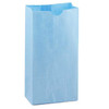 Gusseted Paper Bags, #6 (6" x 3.5" x 11"), Blue, 50 Per Pack, 2 Packs