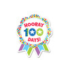 Hooray 100 Days! Ribbon Reward Self-Adhesive Badges, Pack of 36