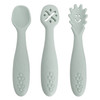 Silicone Scoop, Mash & Twist 3-Piece Cutlery Set, Seafoam