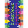 Computer Mouse Pad, 8" x 10", Everyone is Welcome Here, Crayons, Pack of 6