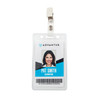 Proximity Badge Holders, Vertical, Clear, Pack of 50 Proximity Badge Holders, Vertical, Clear, Pack of 50