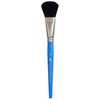 Select Artiste Mop Brush, Natural Bristles, Black Short Handle Mixed Media Paintbrush, Jewel Blue, Size 1 inch, 1 Count