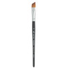 Aqua Elite Angle Shader Brush, Synthetic Bristles, Short Handle Watercolor Paintbrush, Matte Black, Size 1/2 inch, 1 Count