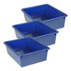 Double Stowaway® Tray Only, Blue, Pack of 3
