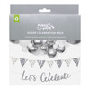 Silver Celebration Pack, Balloon Arch & Garland