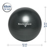 Balance Ball, 65cm, Dark Gray Balance Ball, 65cm, Dark Gray