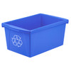 5.5 Gallon Recycling Bin, Blue