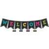 Chalkboard Brights Pennants Welcome Bulletin Board Display