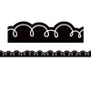Black with White Squiggles Die-Cut Border Trim, 35 Feet
