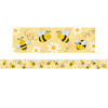 Buzzing Bees Straight Border Trim, 35 Feet