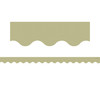Olive Green Scalloped Border Trim, 35 Feet
