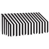 Black & White Stripes Awning