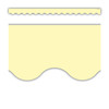 Pastel Yellow Scalloped Border Trim, 35 Feet