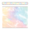 Pastel Pop Tie-Dye Straight Border Trim, 35 Feet