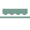 Retreat Green Scalloped Border Trim, 35 Feet