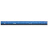 Easy Read Ruler, Stainless Steel, Blue/Black, 18"