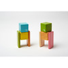 Magnetic Wooden Blocks, Tints, 8-Piece Pocket Pouch Magnetic Wooden Blocks, Tints, 8-Piece Pocket Pouch