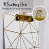 Paperboard Clipboard with Gold Low Profile Clip, Assorted Geometric Designs (No Design Choice), 12.9" x 9", Pack of 6