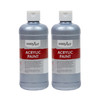 Metallic Acrylic Paint 16 oz., Silver, Pack of 2