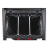 Triple Waste Wire Bag Holder For Rubbermaid Commercial Janitorial And Housekeeping Carts, 3 X 12.5 X 0.13, Steel