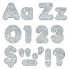 Silver Sparkle 4" Casual Combo Ready Letters®, 3 Packs