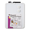 Framed Magnetic Dry Erase Board with Marker & Magnets, Assorted Colors, 8.5" x 11", Pack of 4