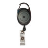 Retractable Carabiner Style Badge Reels with Badge Strap, Smoke, Pack of 12 Retractable Carabiner Style Badge Reels with Badge Strap, Smoke, Pack of 12