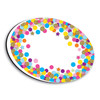 Magnetic Whiteboard Eraser, Oval Confetti, Pack of 6
