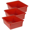 Double Stowaway® Tray Only, Red, Pack of 3