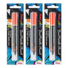 DualMetallic Brush, Orange/Metallic Yellow Ink, Pack of 3