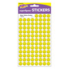 Neon Yellow Smiles superSpots® Stickers, 800 Per Pack, 6 Packs