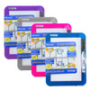 Magnetic Locker Dry Erase Board with Marker, 5" x 7", Assorted, Pack of 12