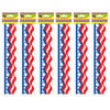 Patriotic Border Trim, 35 Feet Per Pack, 6 Packs