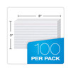 Index Cards, 3" x 5", Ruled, 100 Per Pack, 12 Packs