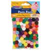 Pom Pons, Bright Hues Assortment, 0.5", 100 Pieces Per Pack, 12 Packs Pom Pons, Bright Hues Assortment, 0.5", 100 Pieces Per Pack, 12 Packs