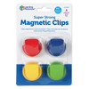 Super Strong Magnetic Clips, Assorted Colors, Pack of 4