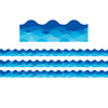 Waves Of Blue Wavy EZ Border, 48 Feet Per Pack, 3 Packs