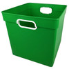 Cube Bin, Green, Pack of 3 Cube Bin, Green, Pack of 3