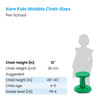 Pre-School Wobble Chair 12", Green