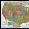 United States Decorator Map, Laminated, 43.5" x 30.5" United States Decorator Map, Laminated, 43.5" x 30.5"