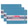 Sketchbook, 80 Sheets, 90lbs, Lake Blue Cover, 8.3" x 5.8" (A5), Pack of 3