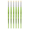FIT Synthetics Student Brush, Synthetic, Acrylic & Oil, Flat, Series 379, Size 4, Pack of 6