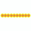 Happy Suns Die Cut Border, 36 Feet Per Pack, 6 Packs