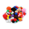 Pom Poms Assorted Sizes & Colors, 1 Pound