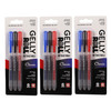 Retractable Classic Gel Pens, 08 Medium Point, Assorted Colors, 3 Per Set, 3 Sets