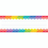 Rainbow Scallops Name Plates, 36 Per Pack, 6 Packs